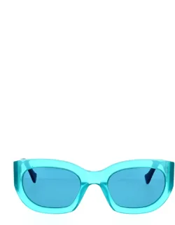 _retrosuperfuture Sunglasses With Irregular Acetate And Dimensions Of 53 Mm Lens Width, 23 Mm Bridge Length, And 140 Mm Rod Length_