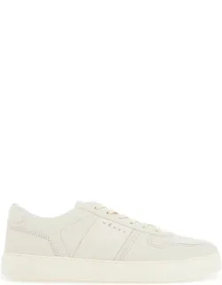 Smooth And Suede Leather Sneakers