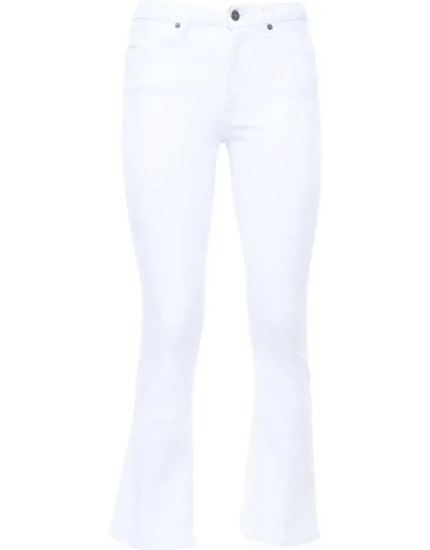 Flared Jeans In Stretch Cotton, 5 Pockets