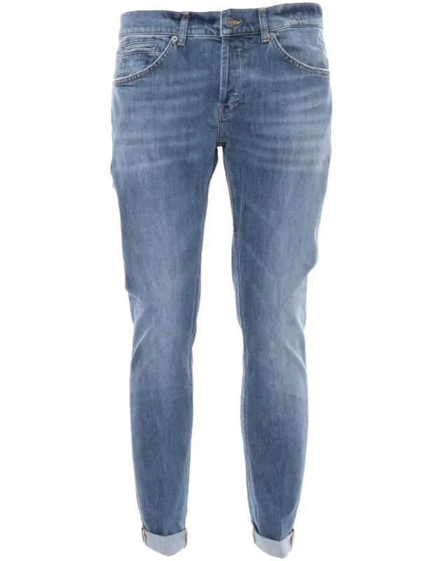 Jeans With 5 Pockets And Stretch Cotton