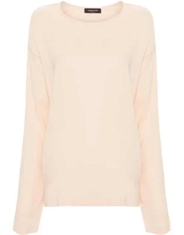 Sweater With Elastic Design And Dropped Shoulder