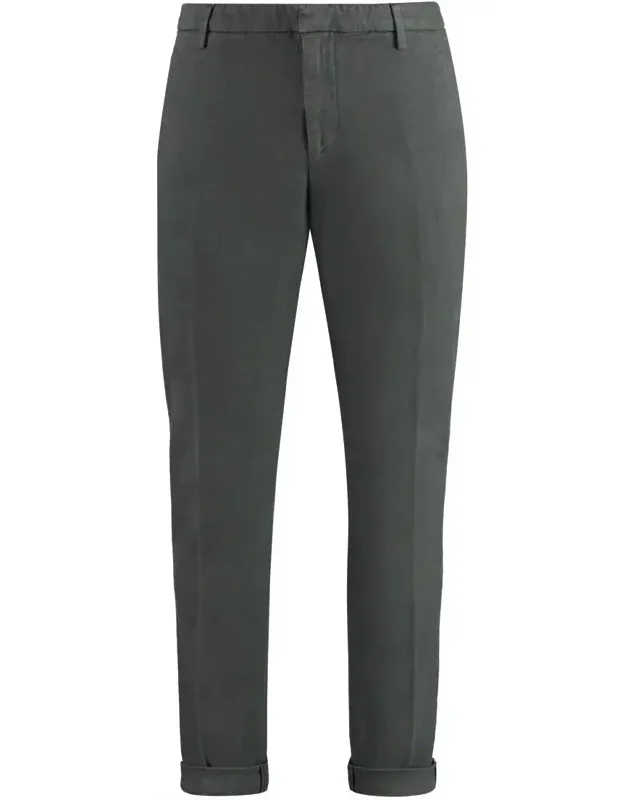 Chino Trousers With Two Side Pockets And Roll-up Ankle Cuffs