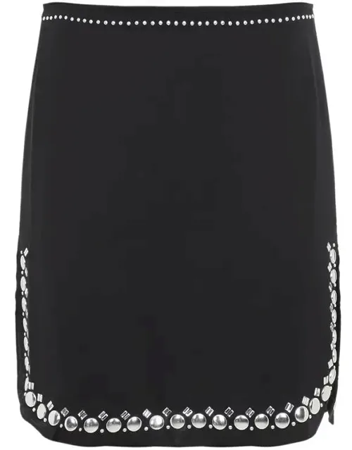 Rabanne Skirt With Back Zipped Fastening And Asymmetric Hem