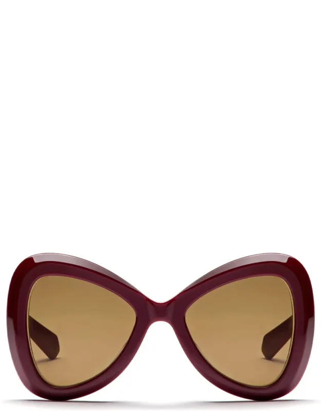 Valentino Garavani Sunglasses With Oversize Ribbon Shape And 100% Uv Protection