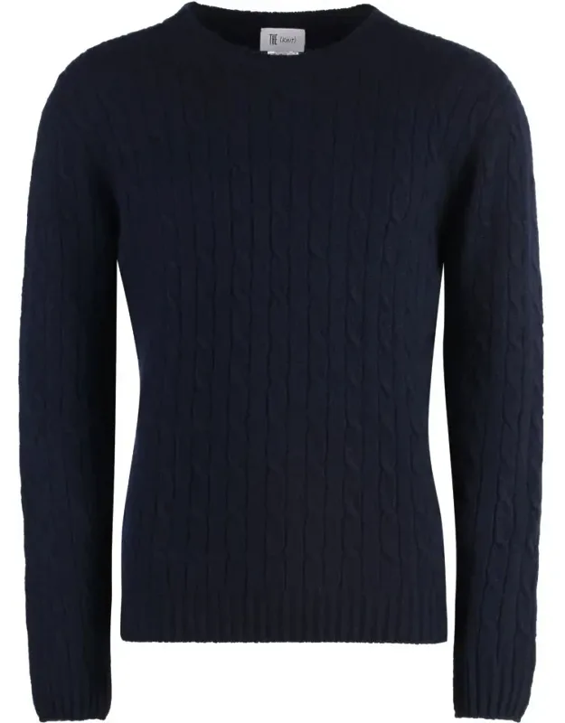 The (knit) - Sweater Cable-knit Design Ribbed Edges