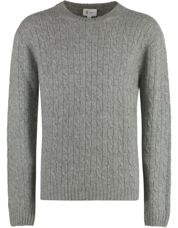 The (knit) - Sweater Cable-knit Design, Ribbed Edges