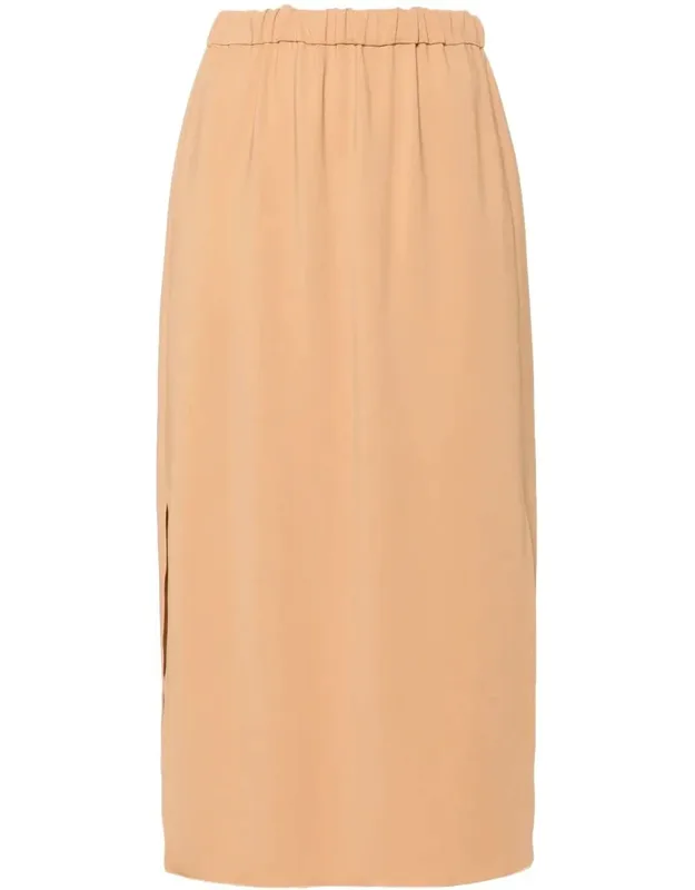 Stretch Cady Crepe Pencil Skirt