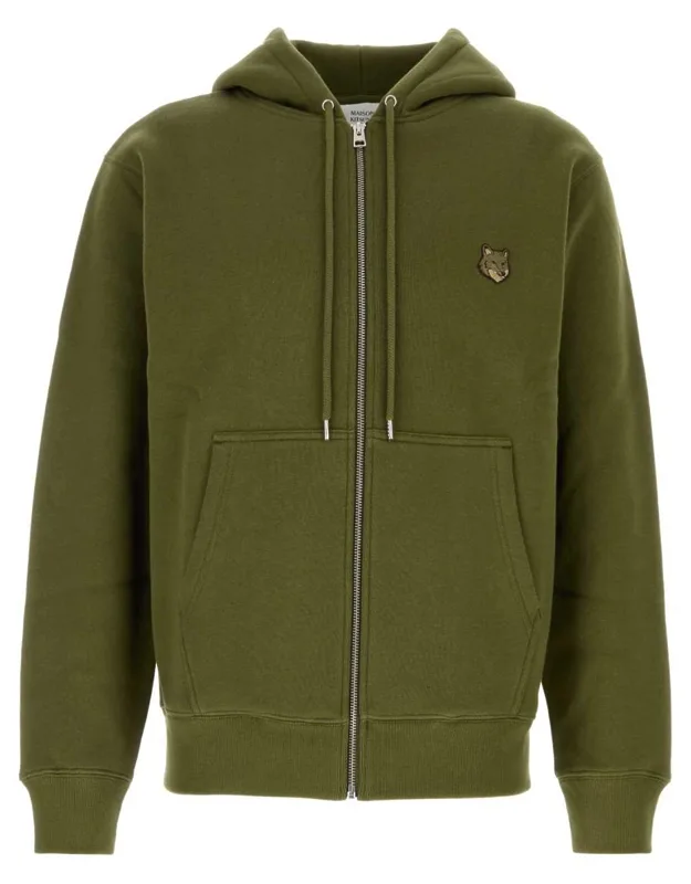 Bold Fox Head Patch Comfort Zipped Hoodie