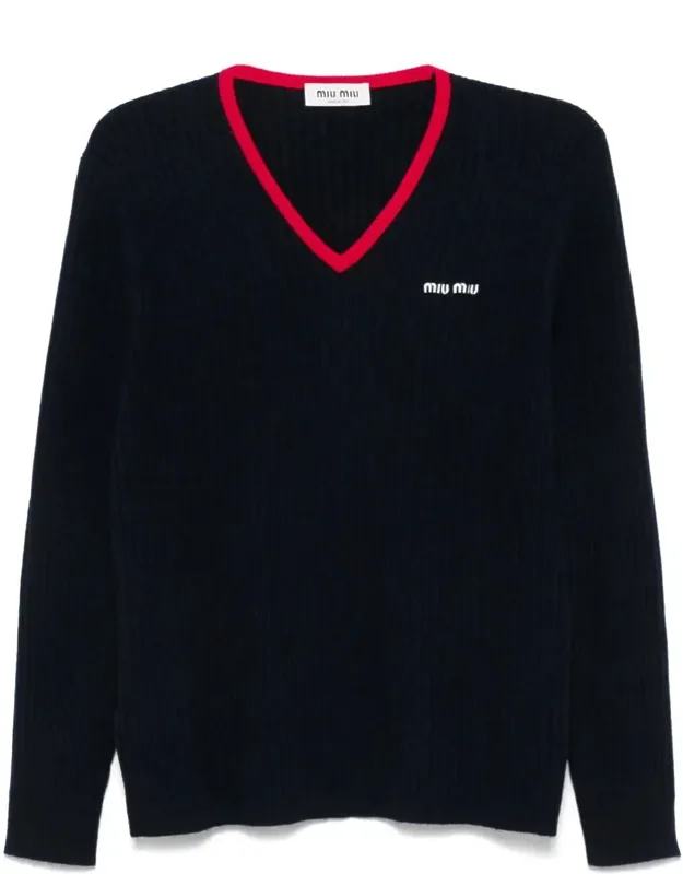 V Neck Cashmere Sweater