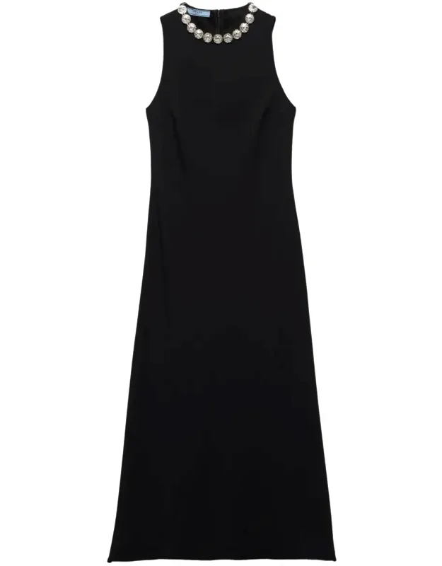 Embroidered Midi Dress