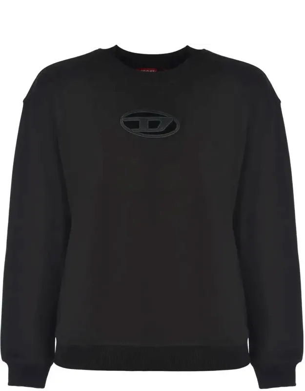 "s-boxt-od Sweatshirt With Ribbed Crewneck And Relaxed Fit"