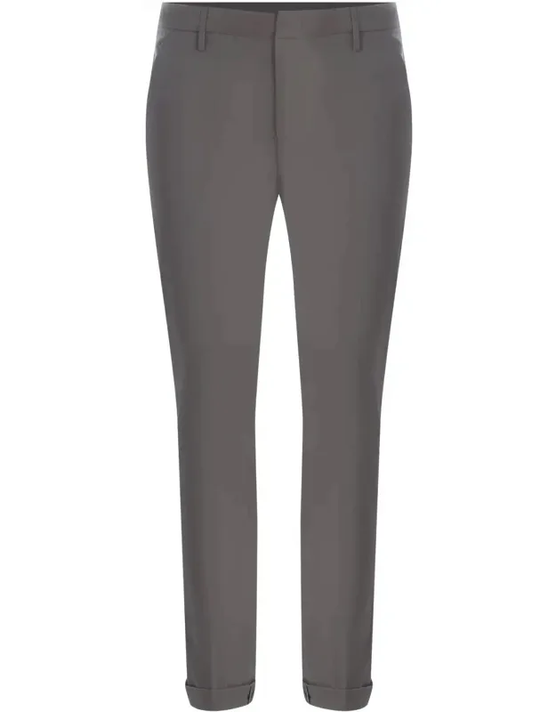 "gaubert Trousers - Slim Fit, Zip Hook And Button Closure"