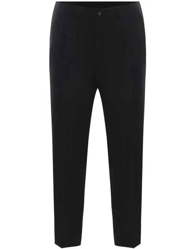 Trousers "valerio" With Belt Loops And Pressed Crease