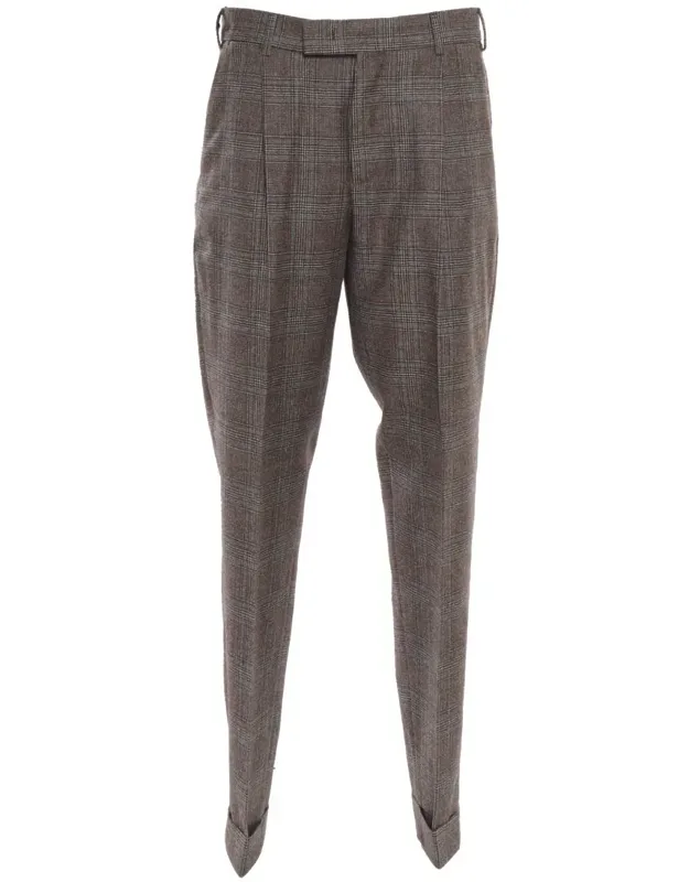 Pt Torino Pants With 1 Pleat And Diagonal Pockets