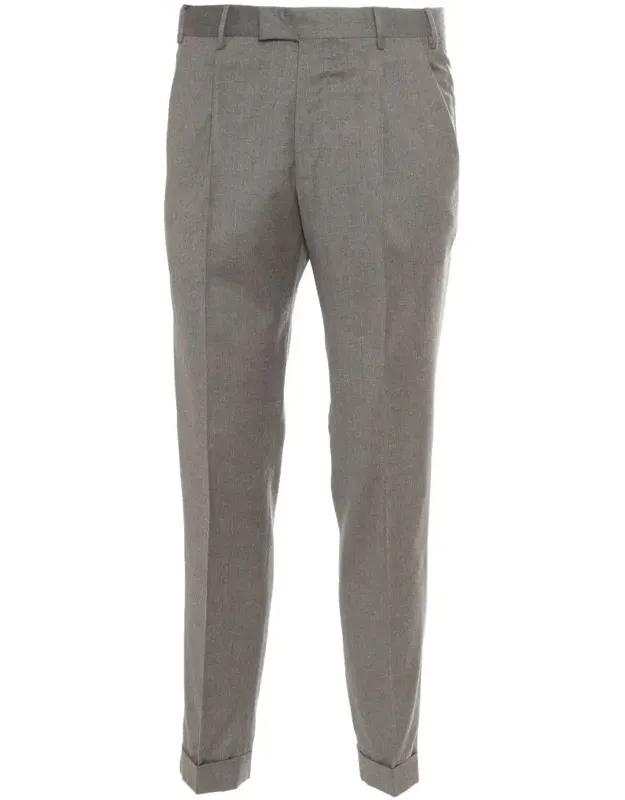 Pt Torino Pants With Flap Back Pockets And Turn-up