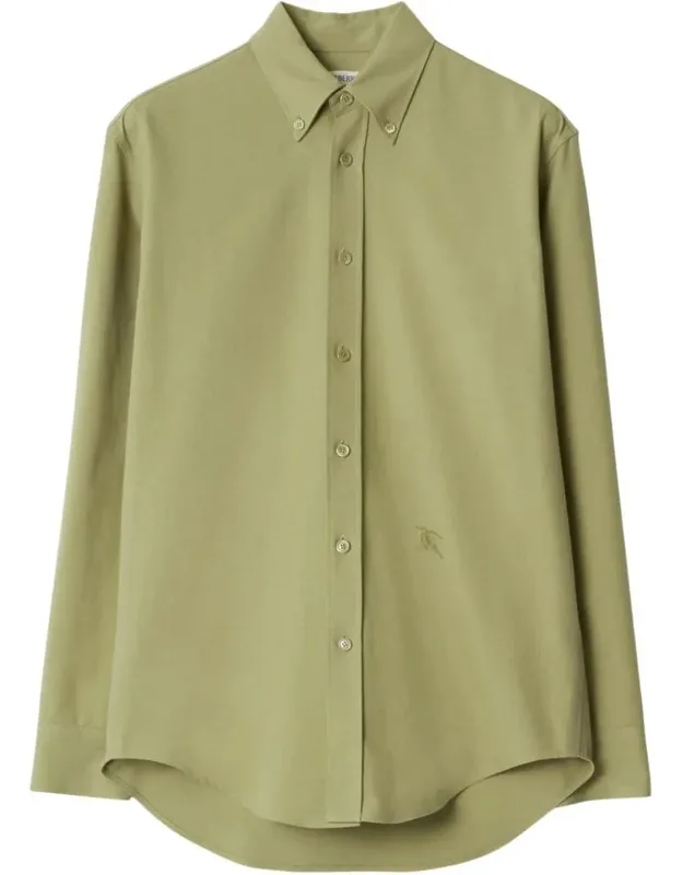 Logo-embroidered Cotton Shirt