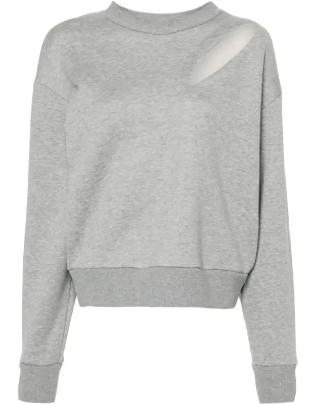 Sweater With Crew Neck And Long Sleeves