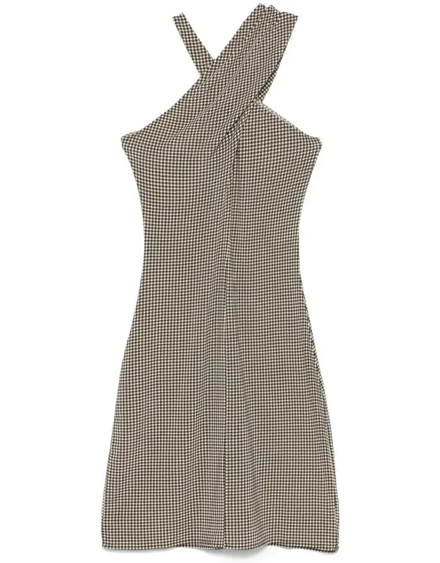 Criss-cross Jersey Mini Dress