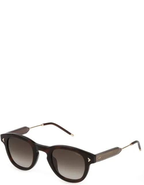 Sunglasses Havana Round Acetate 47mm Lens
