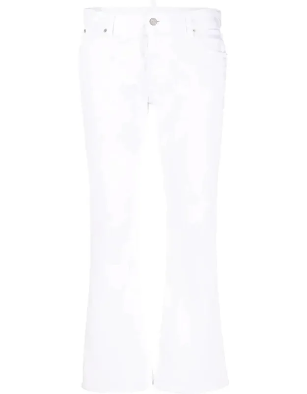 Bootcut Cropped Trousers