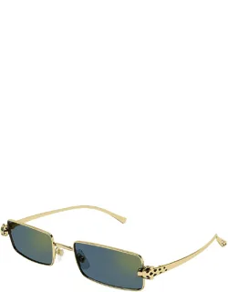 Sunglasses Gold Green