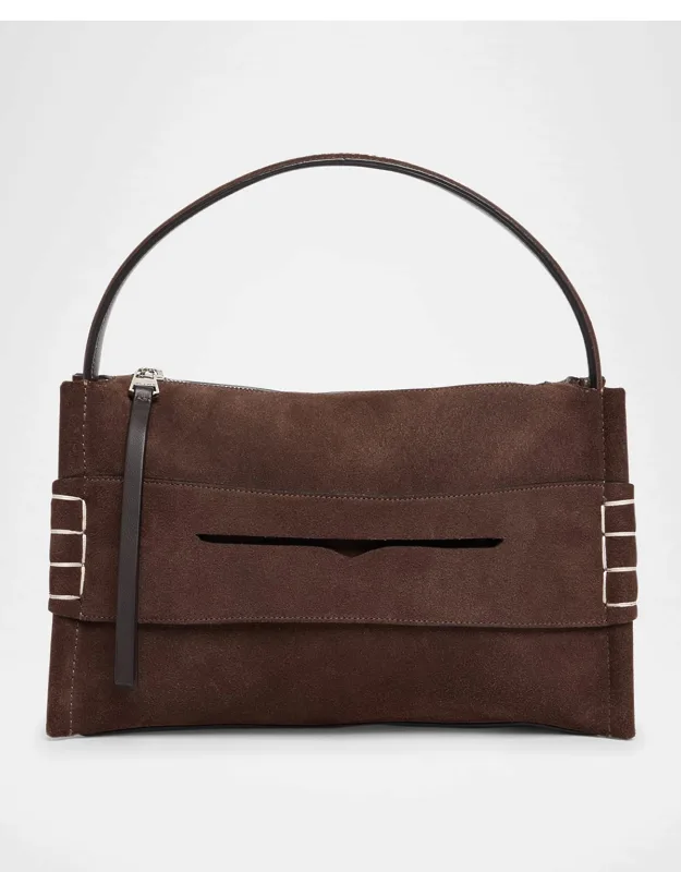 Loafer Suede Crossbody Bag