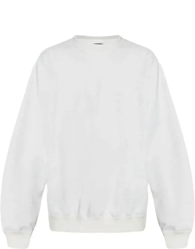 French Terry Crew Neck Mélange Effect Sweatshirt