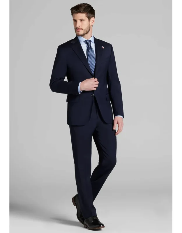 Joseph Abboud American Bespoke Tailored Fit Suit Jacket, Notch Lapel, Fine Wool Fibers