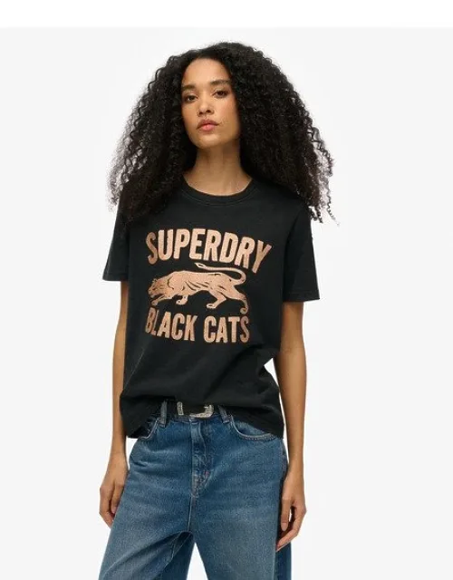 Embellished Varsity Relaxed T-shirt