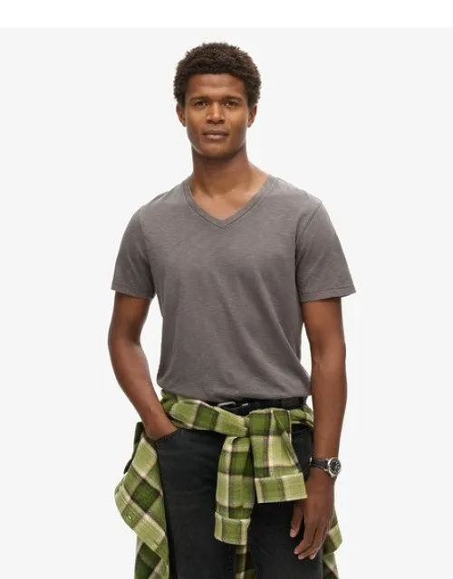 V-neck Slub Short Sleeve T-shirt