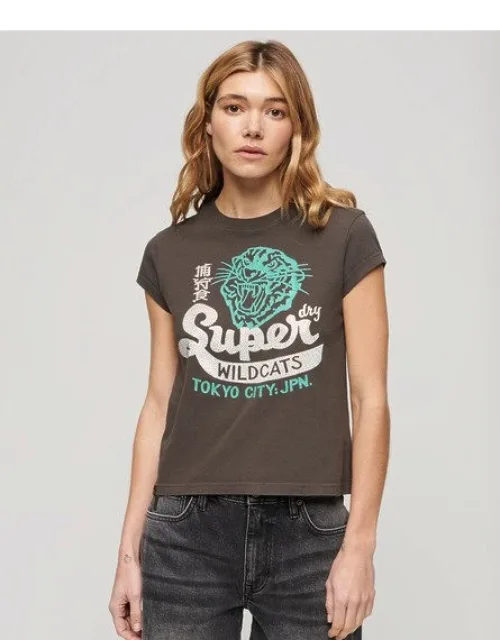 Embellished Cap Sleeve T-shirt