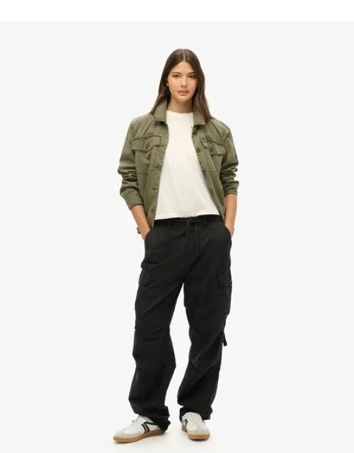 Low Rise Parachute Cargo Pants