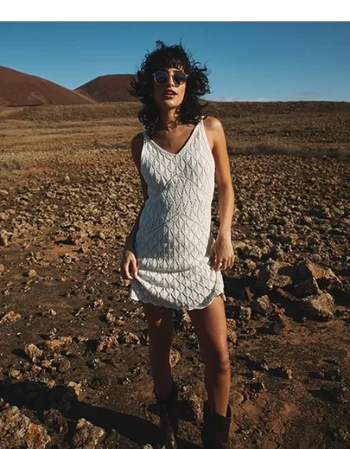 Crochet Cami Mini Dress