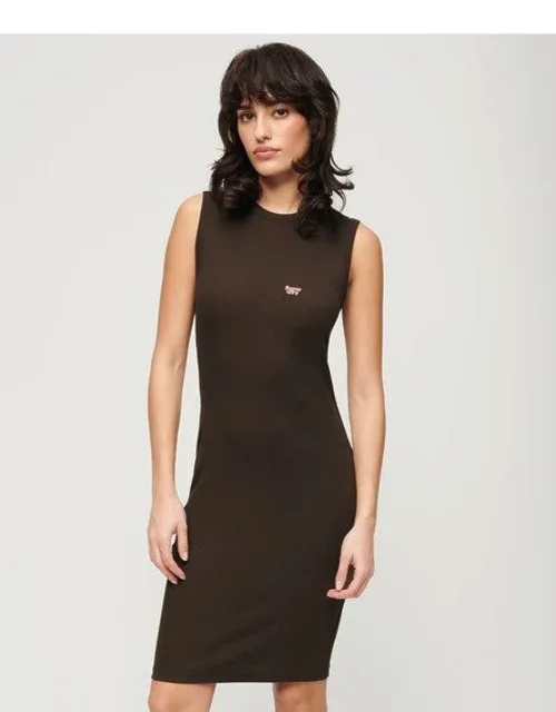 Rib Bodycon Midi Dress