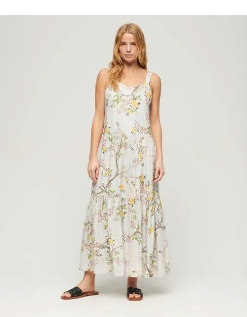 Woven Tiered Maxi Dress