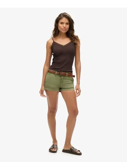 Superdry Chino Hot Shorts With Slim Fit And Belt Loops