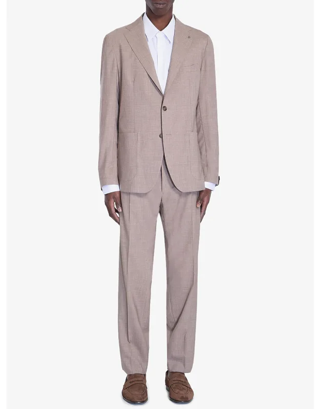 Two-piece Suit In Wool And Silk Blend