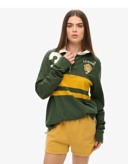 Loose Fit Embroidered Vintage Wash Sweat Shorts