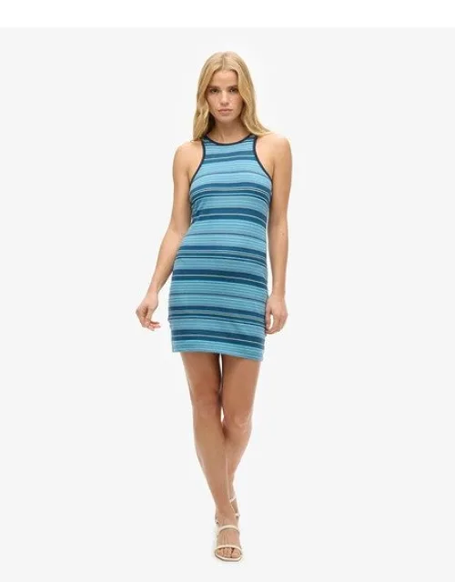 Vintage Stripe Racer Dress - Slim Fit, Contrast Trims