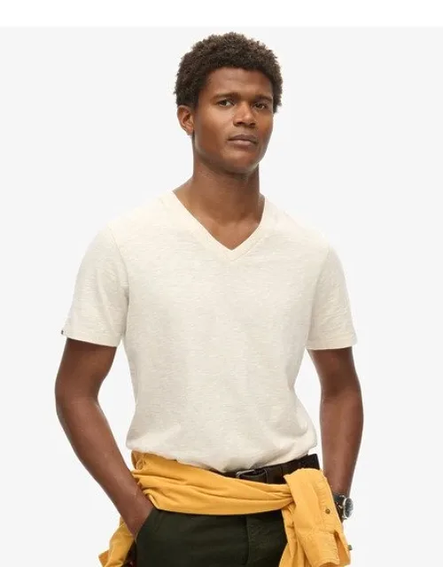 V-neck Slub Short Sleeve T-shirt