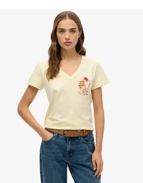 Relaxed V-neck T-shirt