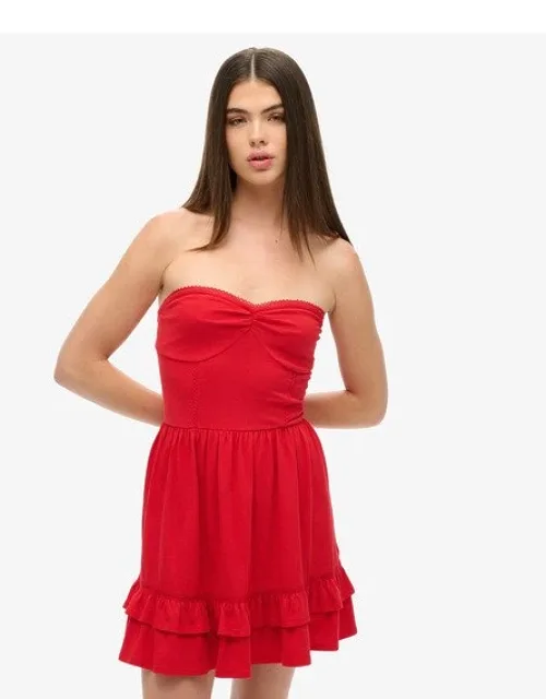 50s Lace Bandeau Mini Dress
