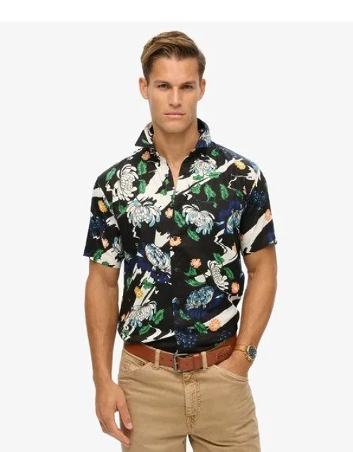 Superdry Short Sleeve Hawaiian Shirt - Vintage, Relaxed Fit