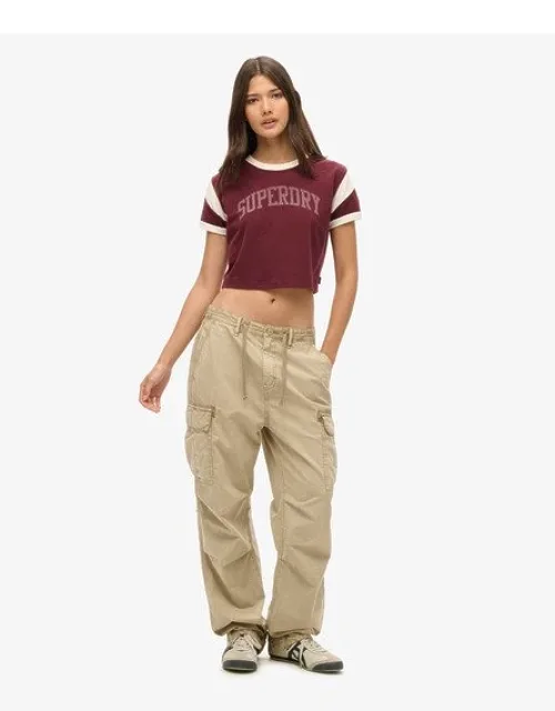 Classic Low Rise Parachute Cargo Pants