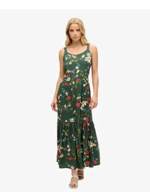 Woven Tiered Maxi Dress