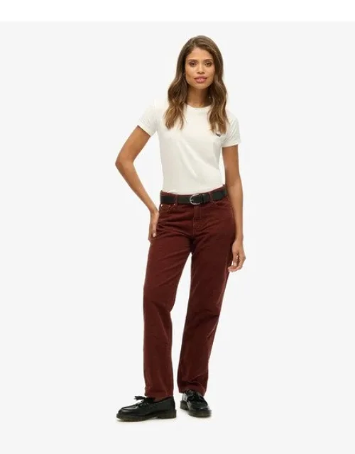Straight Leg Cord Pants