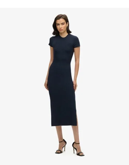 Superdry Midi T-shirt Dress - Slim Fit, Open Back