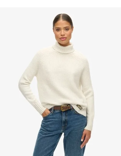 Essential Rib Knit Rollneck Jumper