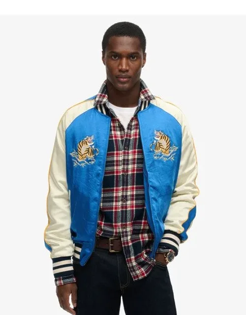 Fully Lined Embroidered Sukajan Bomber Jacket