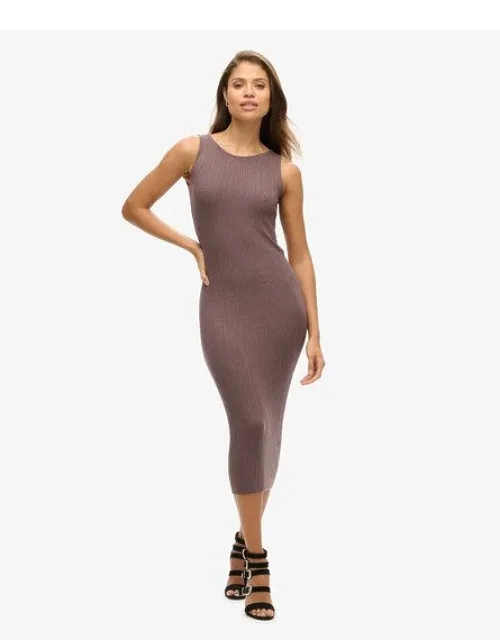 Backless Knitted Midi Dress
